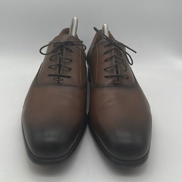Ecco Men's Melbourne Plain-Toe Oxfords Amber Brown Size 10M‎ - Picture 2 of 7